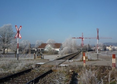 Bahnübergang vor Ramsen (km 37,3)