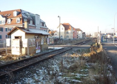 Bahnübergang Strasse «Ostende» (km 43,9)