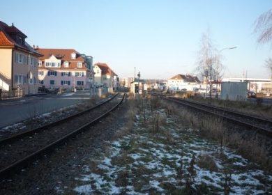 Einmündung Industriegleises (km 43,8)